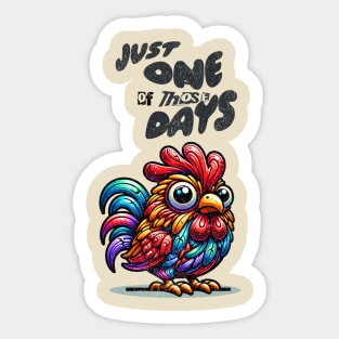 Funny Chicken Sticker